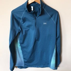 Under Armour long sleeve half zip with thumb holes